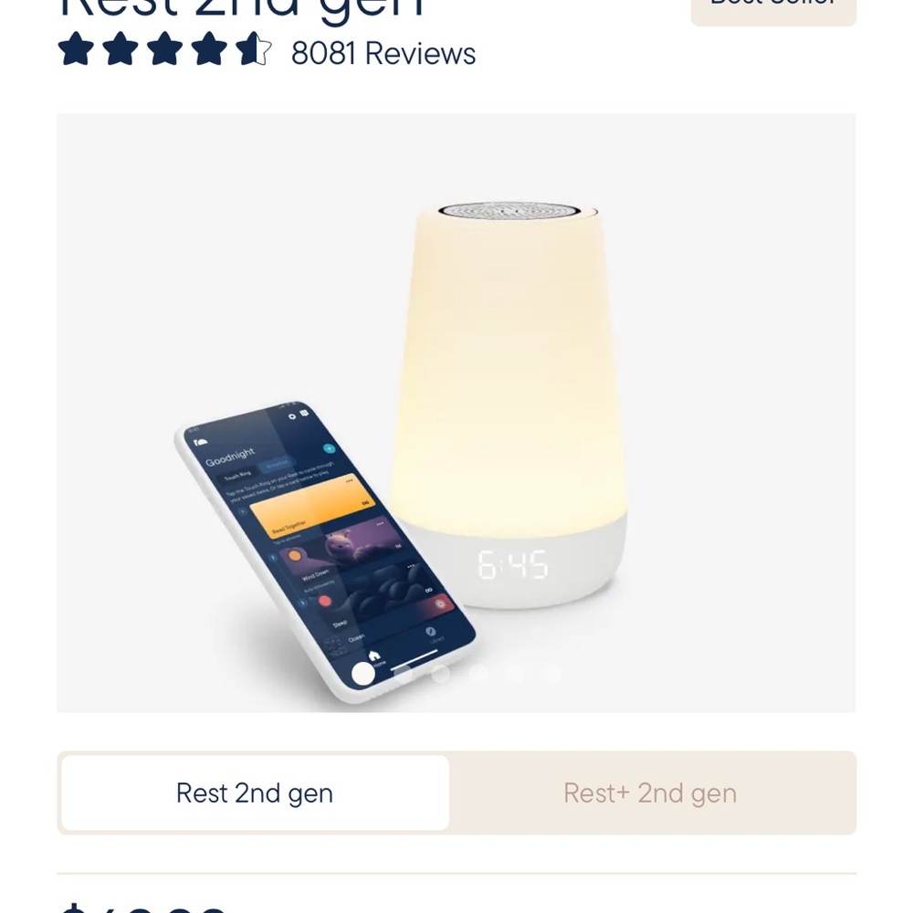 Hatch Rest 2nd Gen Smart Night Light - White